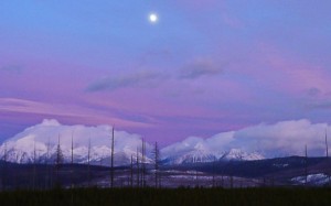 North Fork and the moon - photo by Mark Heaphy