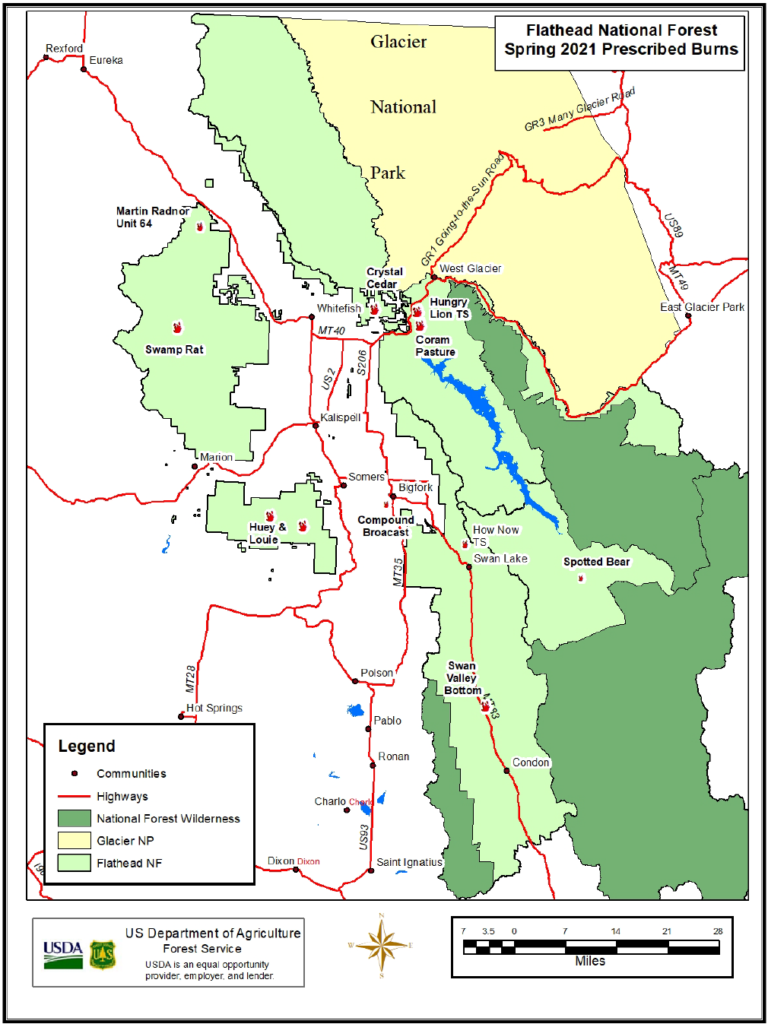 Flathead National Forest Spring Prescribed Fire Projects – NFLA