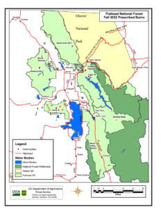 Flathead National Forest Prescribed Fire, Spring 2022