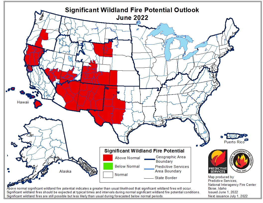 June 2022 Wildland Fire Outlook
