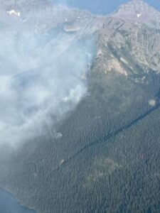 Quartz Fire from the air August 21, 2022 - NPS