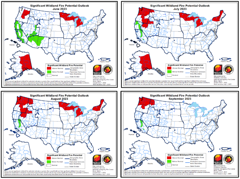 June/July/August 2023 Wildland Fire Potential Outlook NFLA