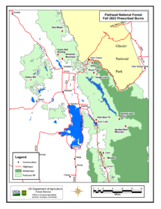 Fall 2023 prescribed burns in the Flathead National Forest