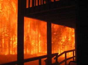 Wedge Canyon Fire 2003 - courtesy Larry and Ruth Kinsolving
